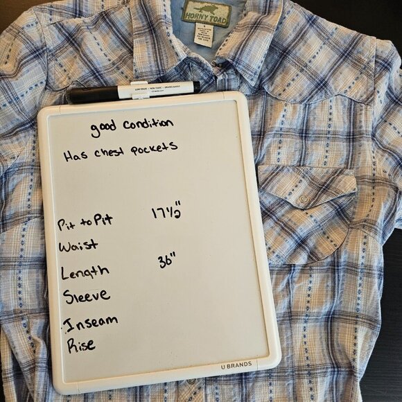 Horny Toad Shirt Dress Womens Small Blue Plaid Button Up Outdoor Belted Tie Knee - Picture 4 of 10